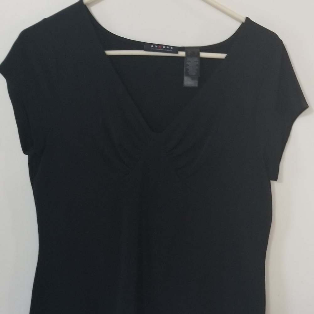 Black pull over blouse